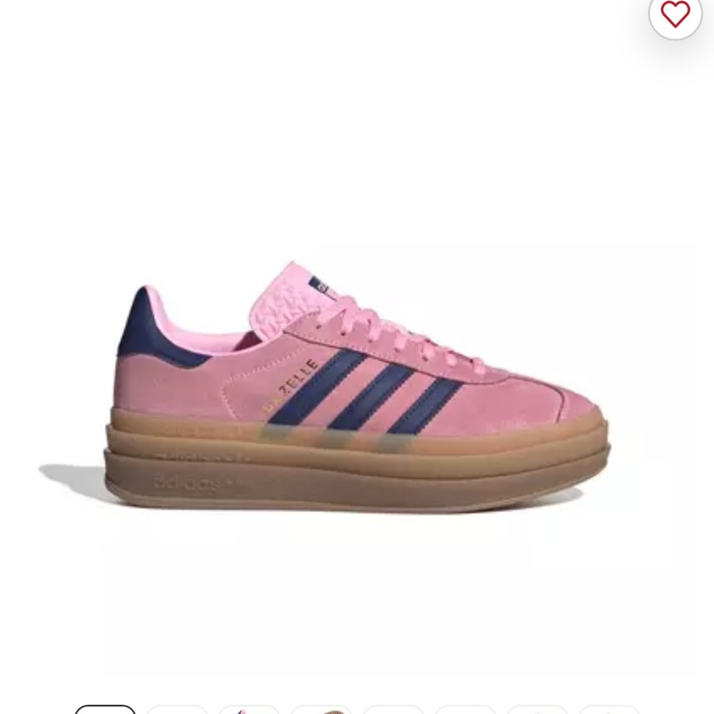 NWT Adidas Gazelle bold platform - pink and blue